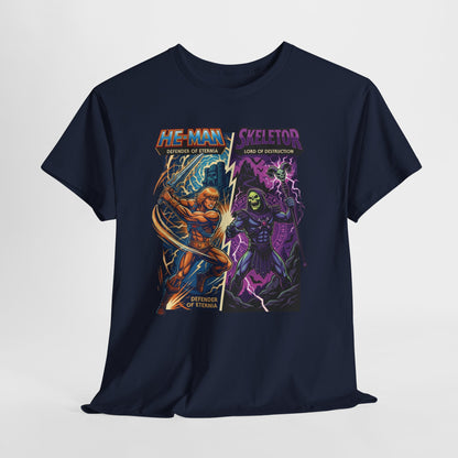 He-Man vs. Skeletor Comic Art T-Shirt