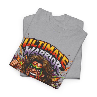 Ultimate Warrior Graphic Tee — Retro Wrestling Mascot T-Shirt