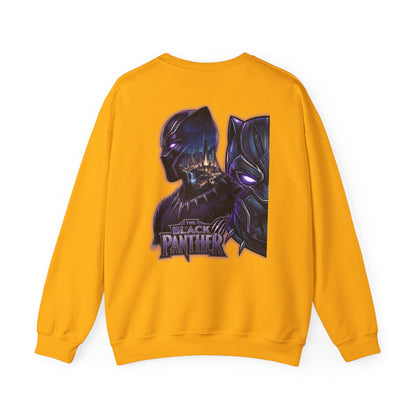 Black Panther Crewneck Sweatshirt — Marvel Black Panther Graphic
