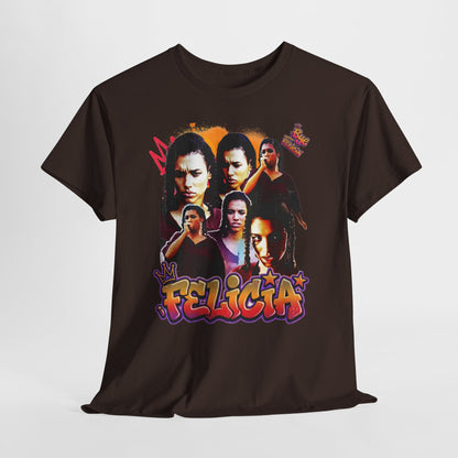 Bye Felicia Graphic Tee — Retro Movie Collage Portrait T-Shirt