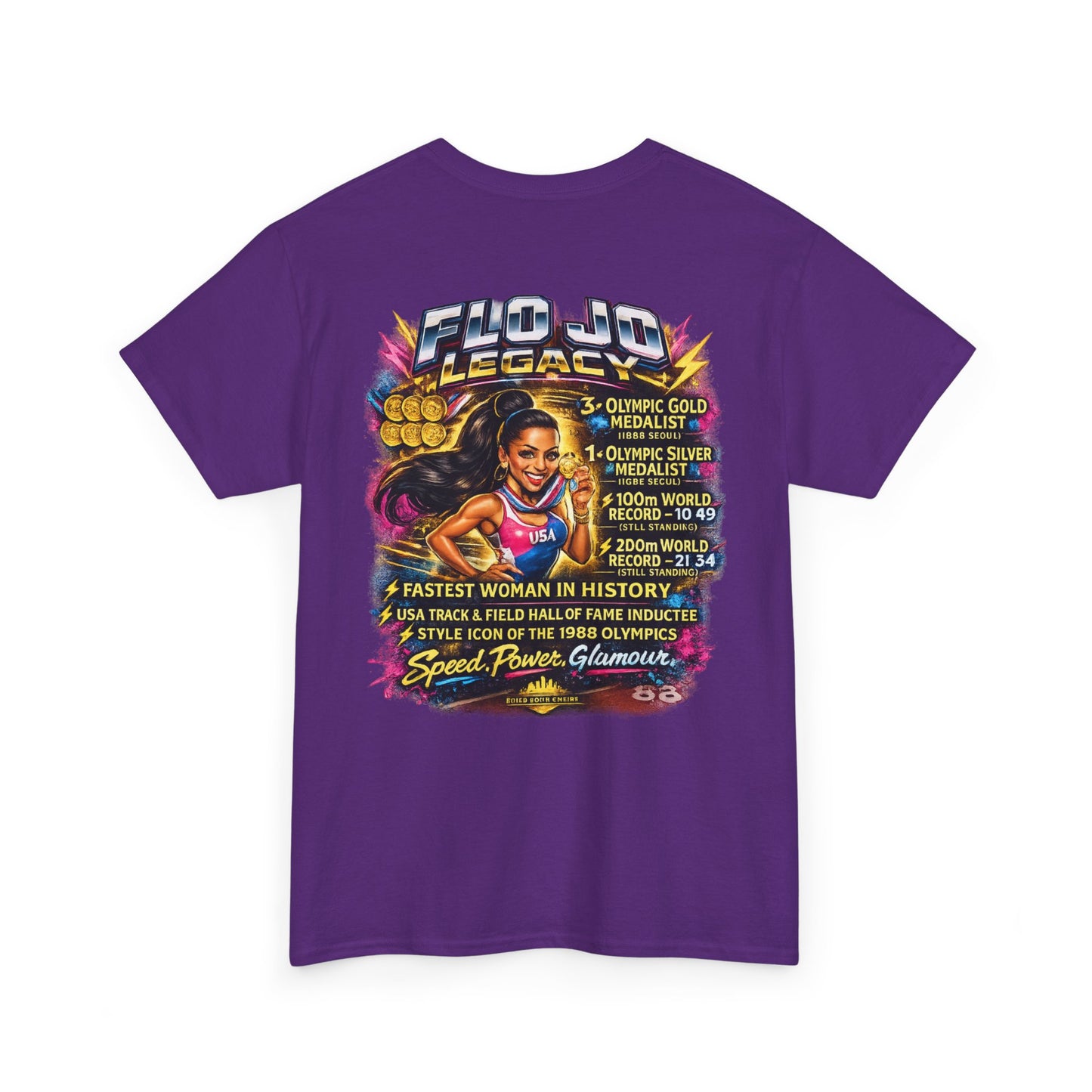 Sprint Legend T-Shirt — "The Fastest Woman Alive" Track & Field Tribute