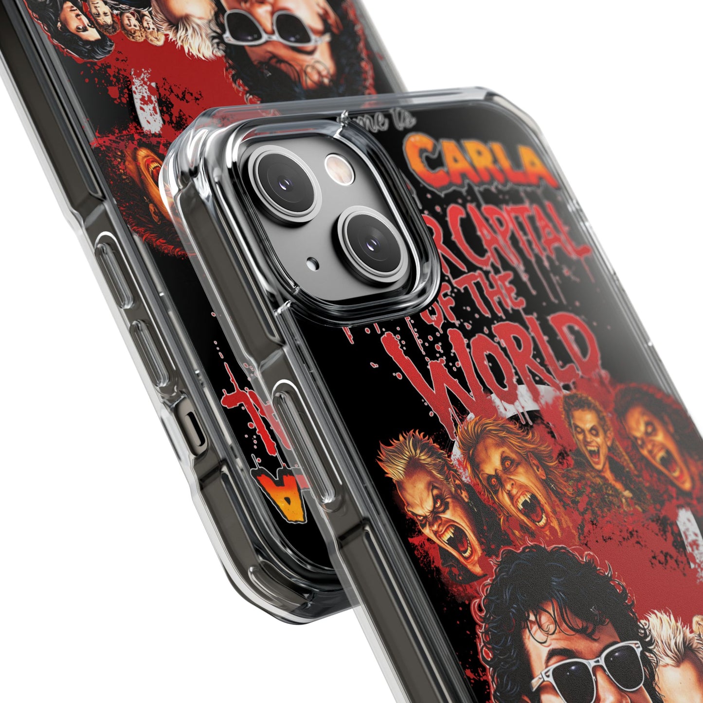The Lost Boys Clear Magnetic Phone Case – Retro Vampire Movie Collage