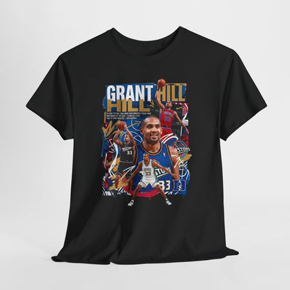 Grant Hill - Retro Basketball Player Collage