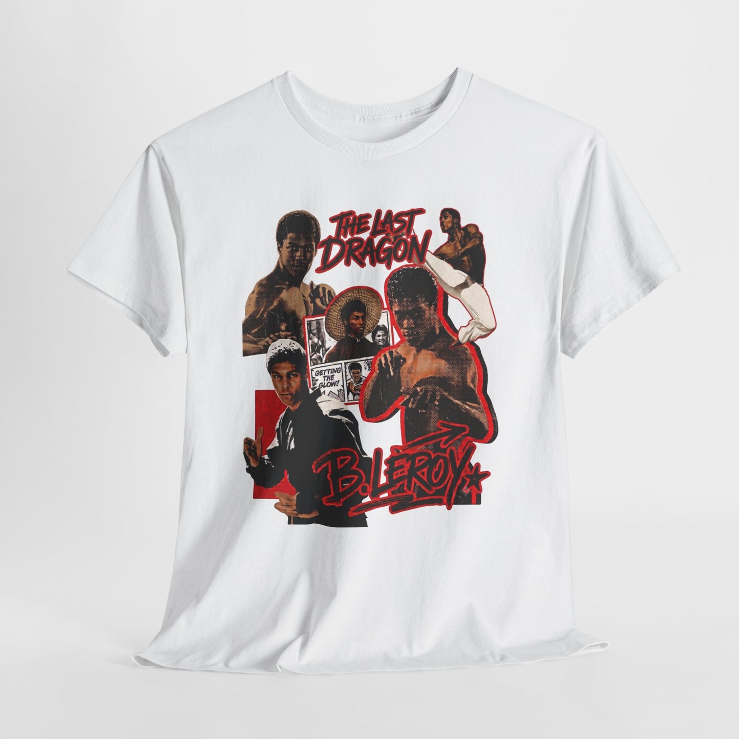 The Last Dragon Collage Tee — Retro Martial Arts Movie Poster T-Shirt