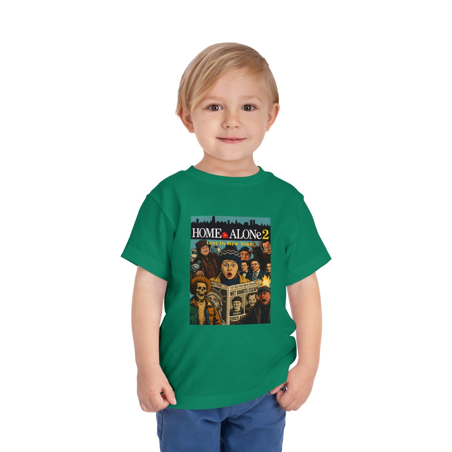 Home Alone 2 Toddler Tee - Fun Kid's Shirt for Movie Fans, Birthday Gift, Playtime, Family Movie Night, Holiday Apparel