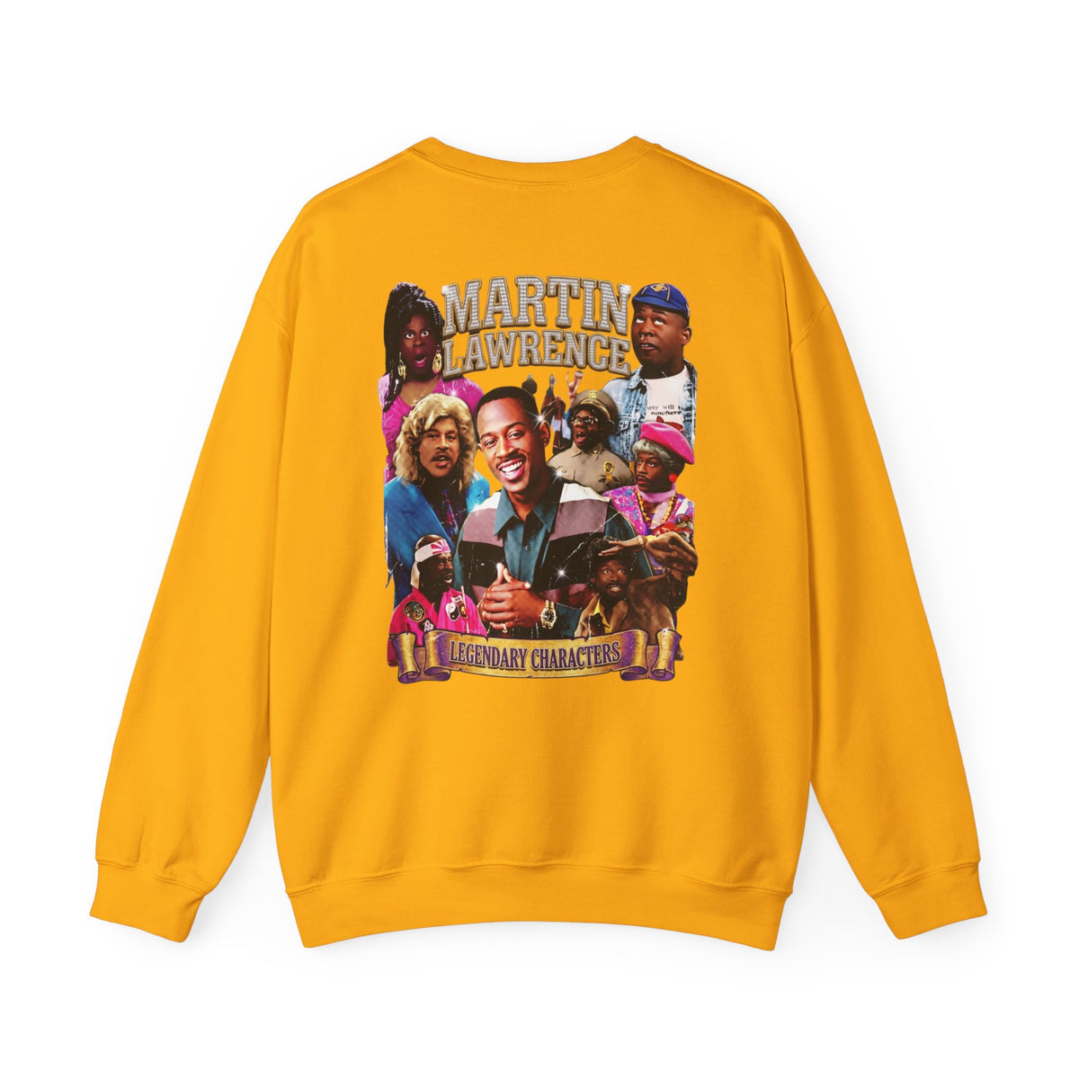 Martin Crewneck Sweatshirt — 'Legendary Characters' Retro TV Cast Graphic