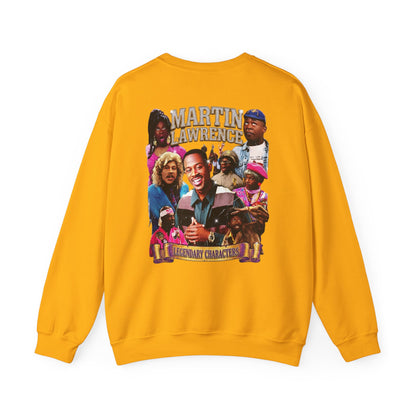 Martin Crewneck Sweatshirt — 'Legendary Characters' Retro TV Cast Graphic