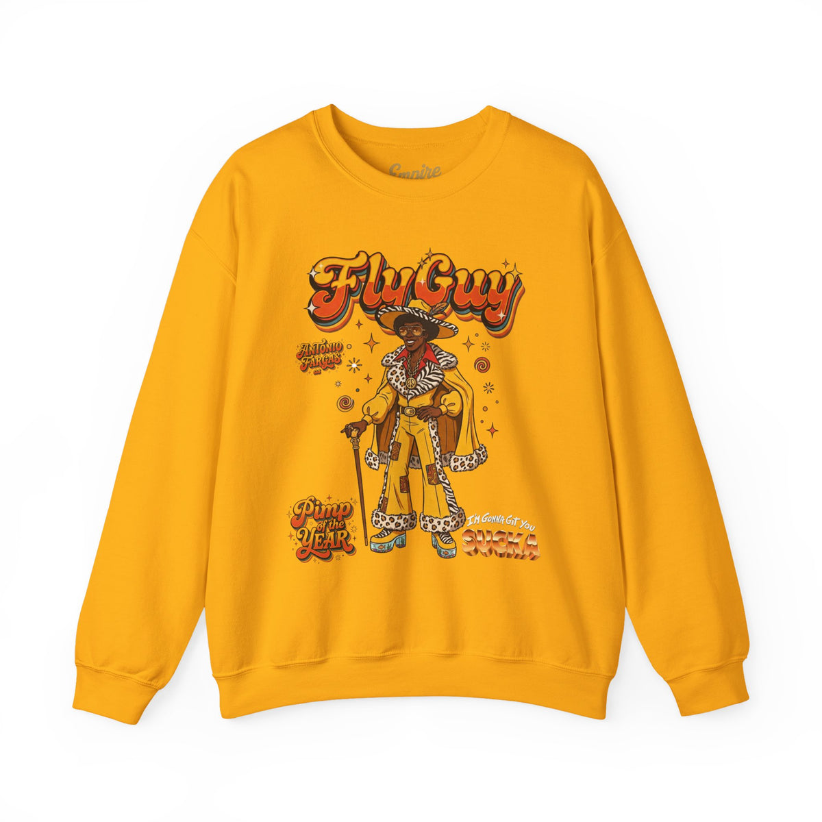 FlyGuy Pimp of the Year Graphic Crewneck Sweatshirt
