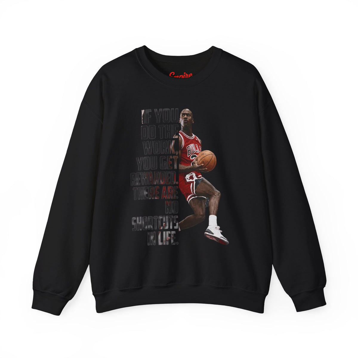 Motivational Basketball Quote Crewneck Sweatshirt