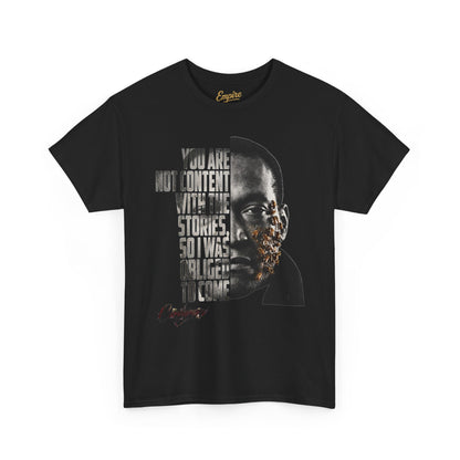 Candyman - I Was Obliged to Come Typography Portrait Graphic T-Shirt