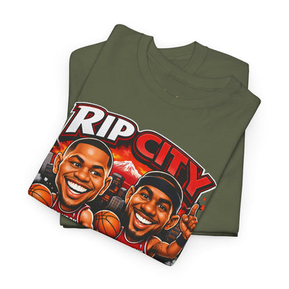 Rip City Basketball T-Shirt — Caricature Trail Blazers Fan Tee