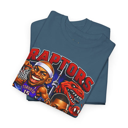 Raptors Basketball Tee — Vintage Cartoon Players Graphic Shirt