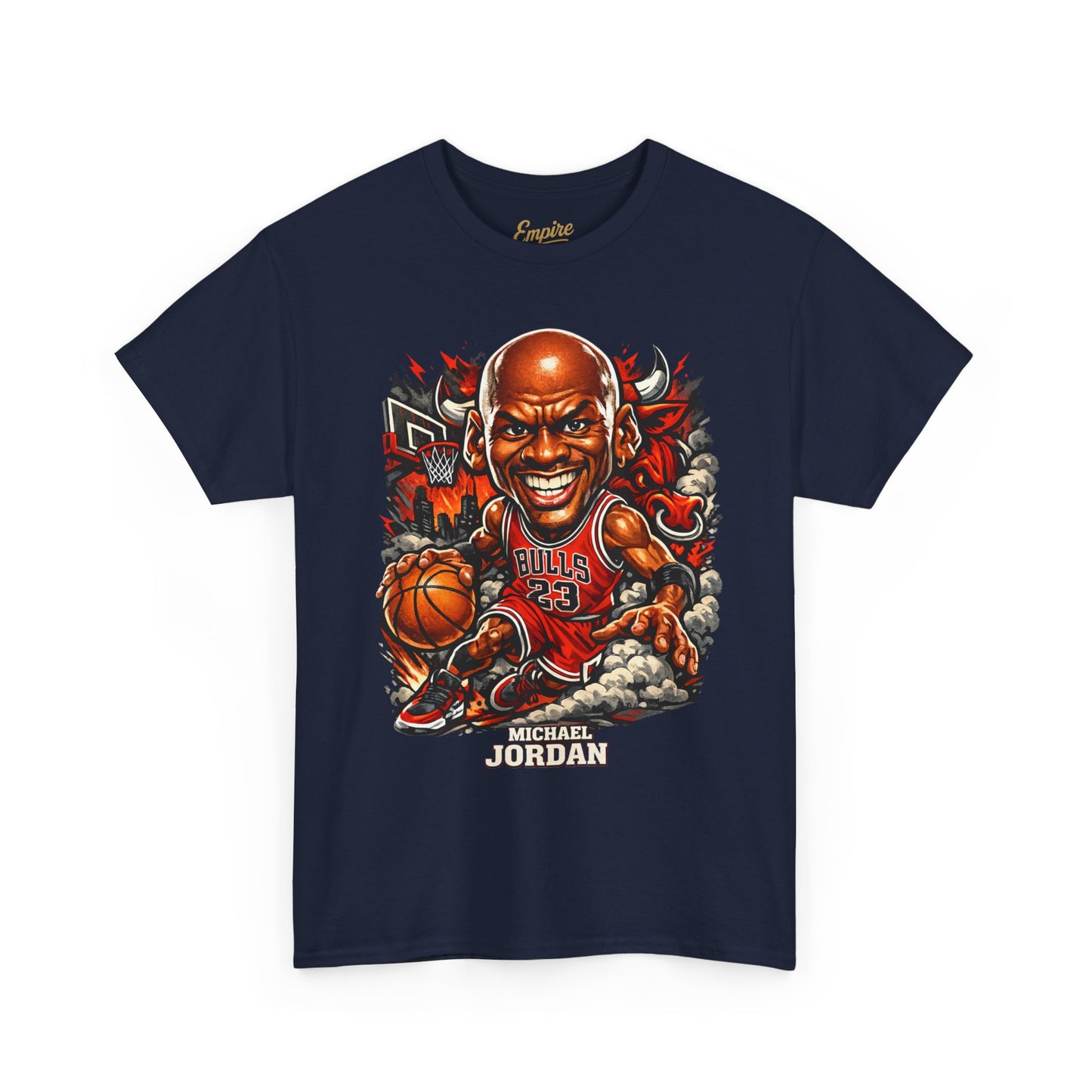 Basketball Legend T‑Shirt — 'Michael' Retro Cartoon Bulls Tee
