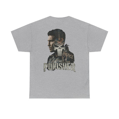 Punisher Graphic Tee — Skull Logo Front & The Punisher Portrait Back