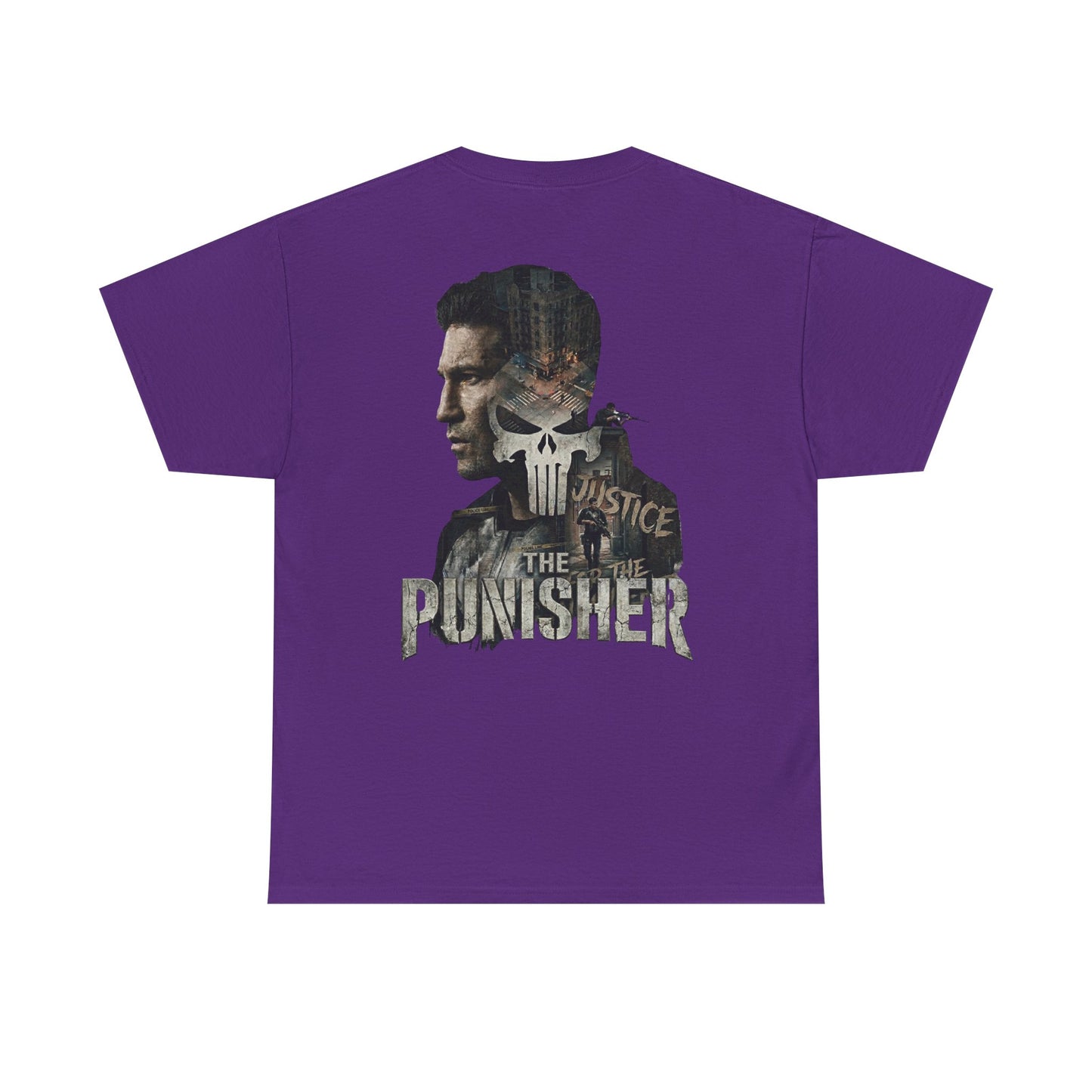 Punisher Graphic Tee — Skull Logo Front & The Punisher Portrait Back