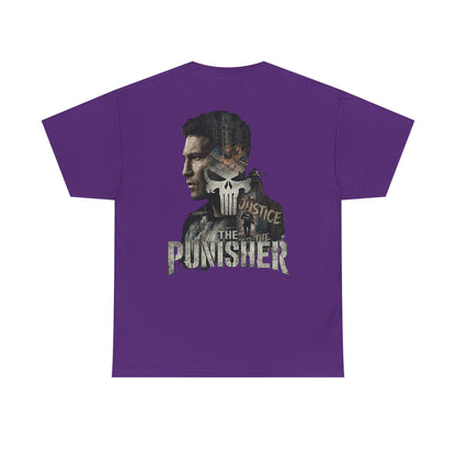 Punisher Graphic Tee — Skull Logo Front & The Punisher Portrait Back