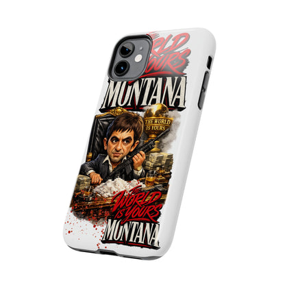 Tony Montana "The World Is Yours" Vintage Caricature Tough Phone Case