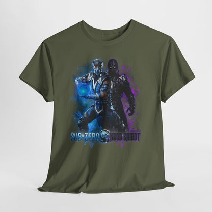Mortal Kombat Sub-Zero & Noob Saibot Graphic Tee — Gamers' Retro Fighting Shirt