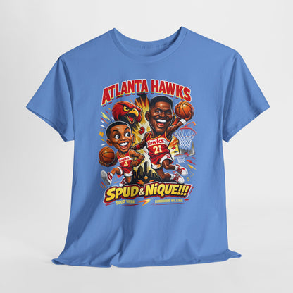 Atlanta Hawks 'Spud & Nique' Graphic Tee — Retro Basketball Fans Shirt