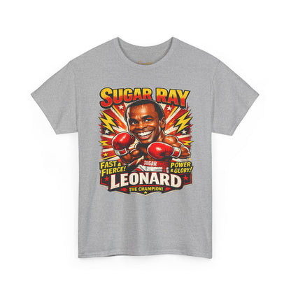 Vintage Boxing Champion Tee – “Sugar Ray Leonard” Graphic Shirt