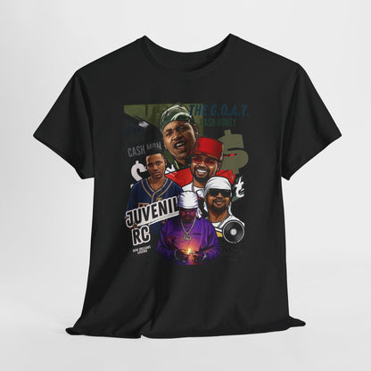 Juvenile Hip Hop Legends Collage Tee — "The G.O.A.T." Graphic Shirt