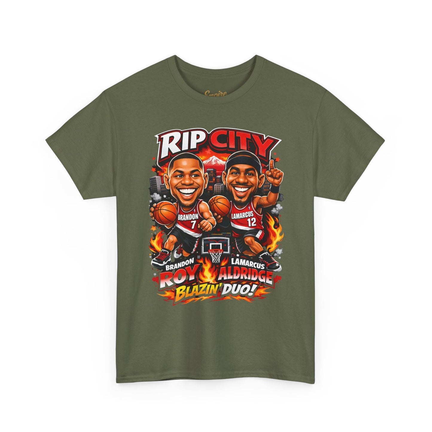 Rip City Basketball T-Shirt — Caricature Trail Blazers Fan Tee