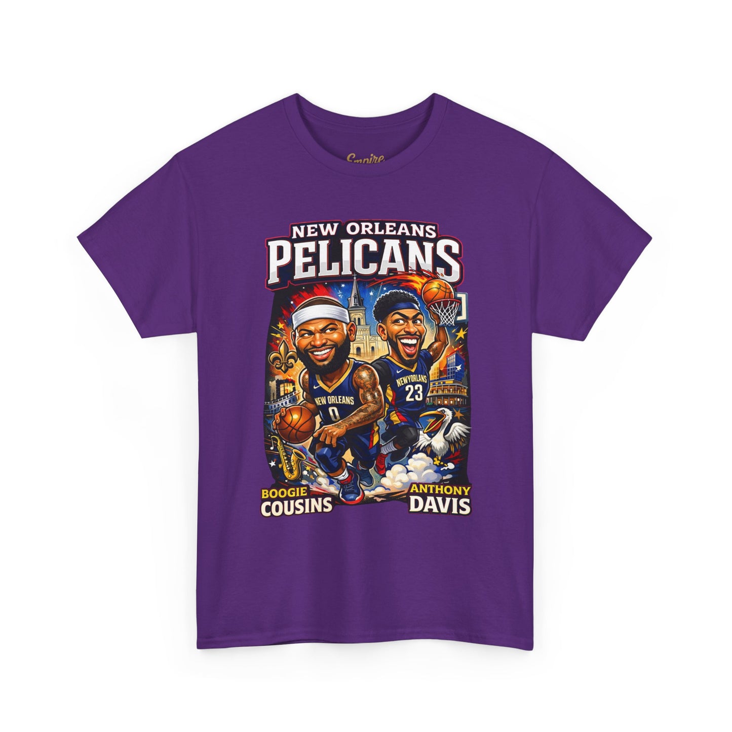 New Orleans Pelicans Basketball T‑Shirt — Boogie Cousins & Anthony Davis Graphic Tee