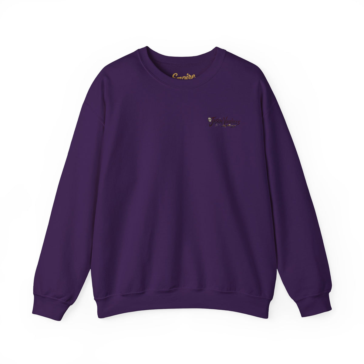 Jason Voorhees Mask Graphic with Quote Crewneck Sweatshirt