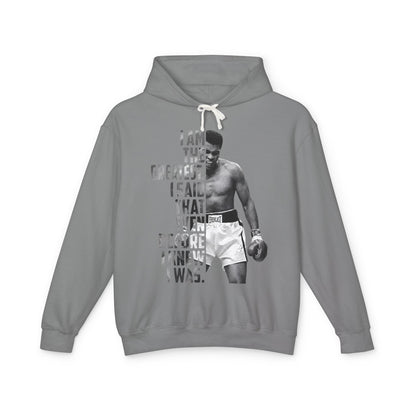 Boxing Champion 'I Am The Greatest' Hoodie - Vintage Boxing Quote Sweatshirt