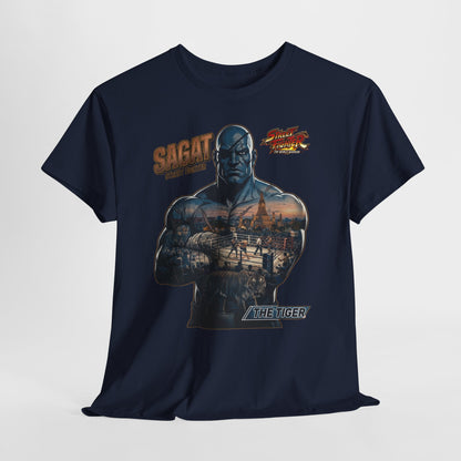 Sagat Street Fighter Graphic Tee – Vintage Fighter Poster T-Shirt