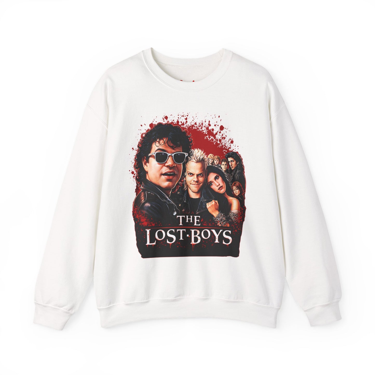 Lost Boys Crewneck Sweatshirt — Vintage Horror Movie Graphic (Welcome to Santa Carla)