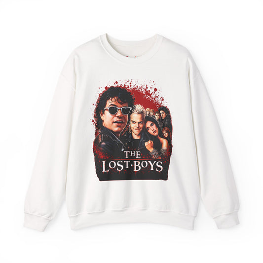 Lost Boys Crewneck Sweatshirt — Vintage Horror Movie Graphic (Welcome to Santa Carla)