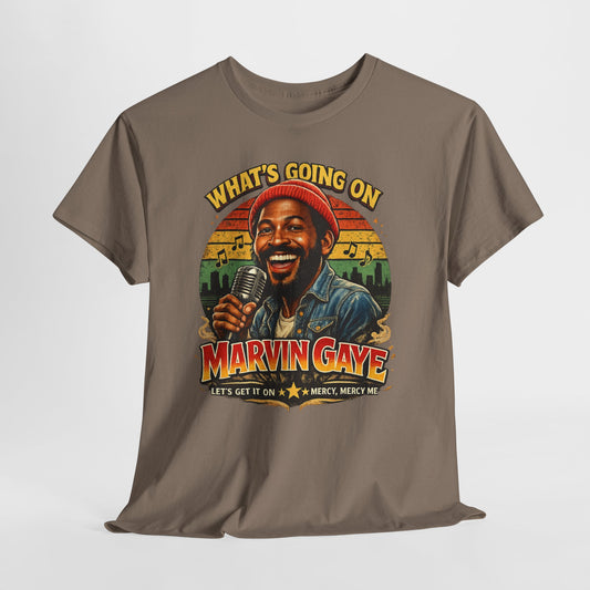 Marvin Gaye Tribute Tee, Vintage Music T-Shirt, Unisex Cotton Tee, Retro Style Shirt, Gift for Music Lovers, Perfect for Concerts