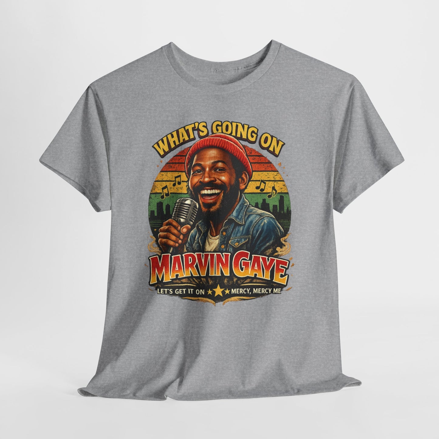 Marvin Gaye Tribute Tee, Vintage Music T-Shirt, Unisex Cotton Tee, Retro Style Shirt, Gift for Music Lovers, Perfect for Concerts