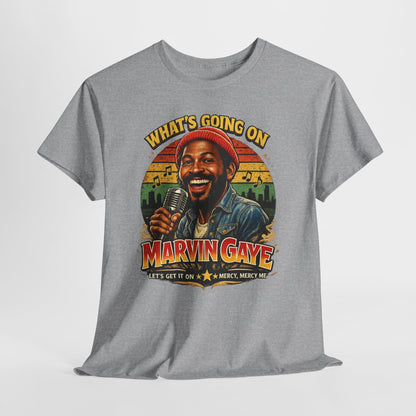 Marvin Gaye Tribute Tee, Vintage Music T-Shirt, Unisex Cotton Tee, Retro Style Shirt, Gift for Music Lovers, Perfect for Concerts