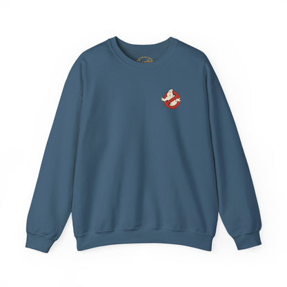 Ghostbusters Crewneck Sweatshirt — Stay Puft & "Who Ya Gonna Call" Graphic