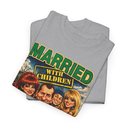 Married with Children Retro TV Tee — Vintage Sitcom Graphic Shirt