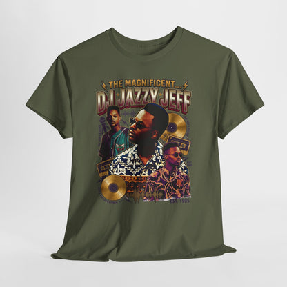 DJ Jazzy Jeff Tribute Tee — "The Magnificent DJ Jazzy Jeff" Retro Hip-Hop Graphic Shirt