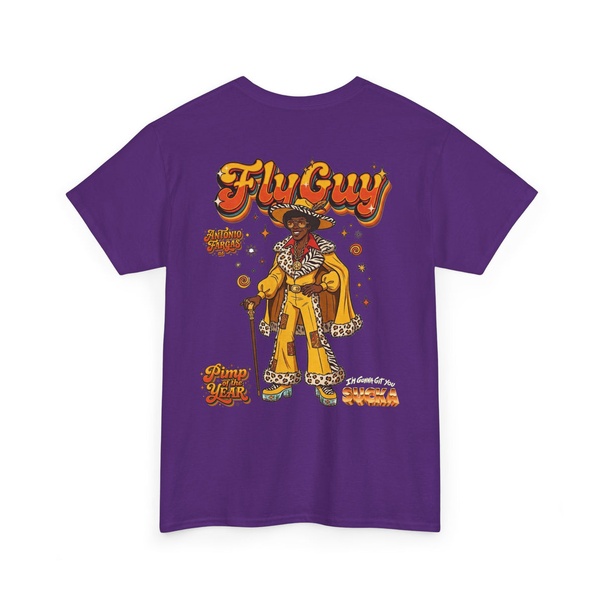 Fly Guy Retro "Pimp Of The Year" Graphic T-Shirt - I'm Gonna Get You Sucka Movie