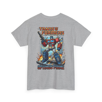 Transformers Optimus Prime Graphic Tee — Retro Robot Movie Merch