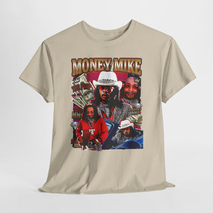 Money Mike Graphic Tee — Retro Movie Collage T‑Shirt