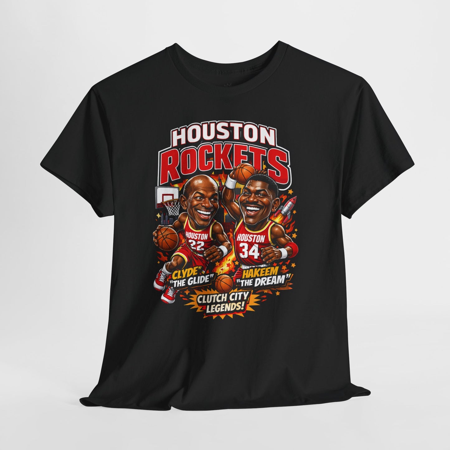 Houston Rockets 'The Glide and The Dream'| Vintage Sports Shirt, Basketball Gift, Retro Sports Tee, Casual Wear, Fan Apparel