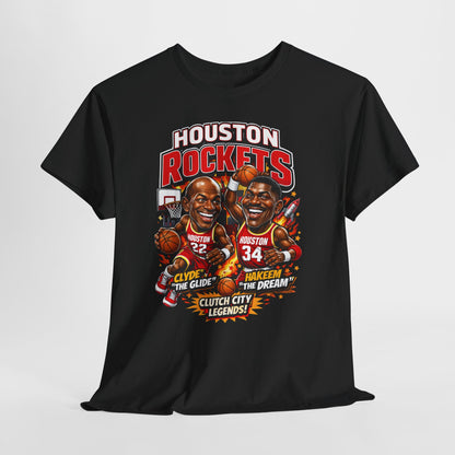 Houston Rockets 'The Glide and The Dream'| Vintage Sports Shirt, Basketball Gift, Retro Sports Tee, Casual Wear, Fan Apparel