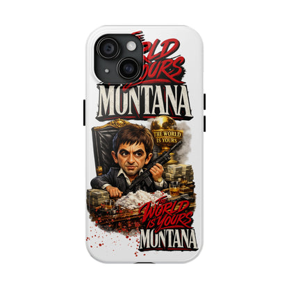 Tony Montana "The World Is Yours" Vintage Caricature Tough Phone Case