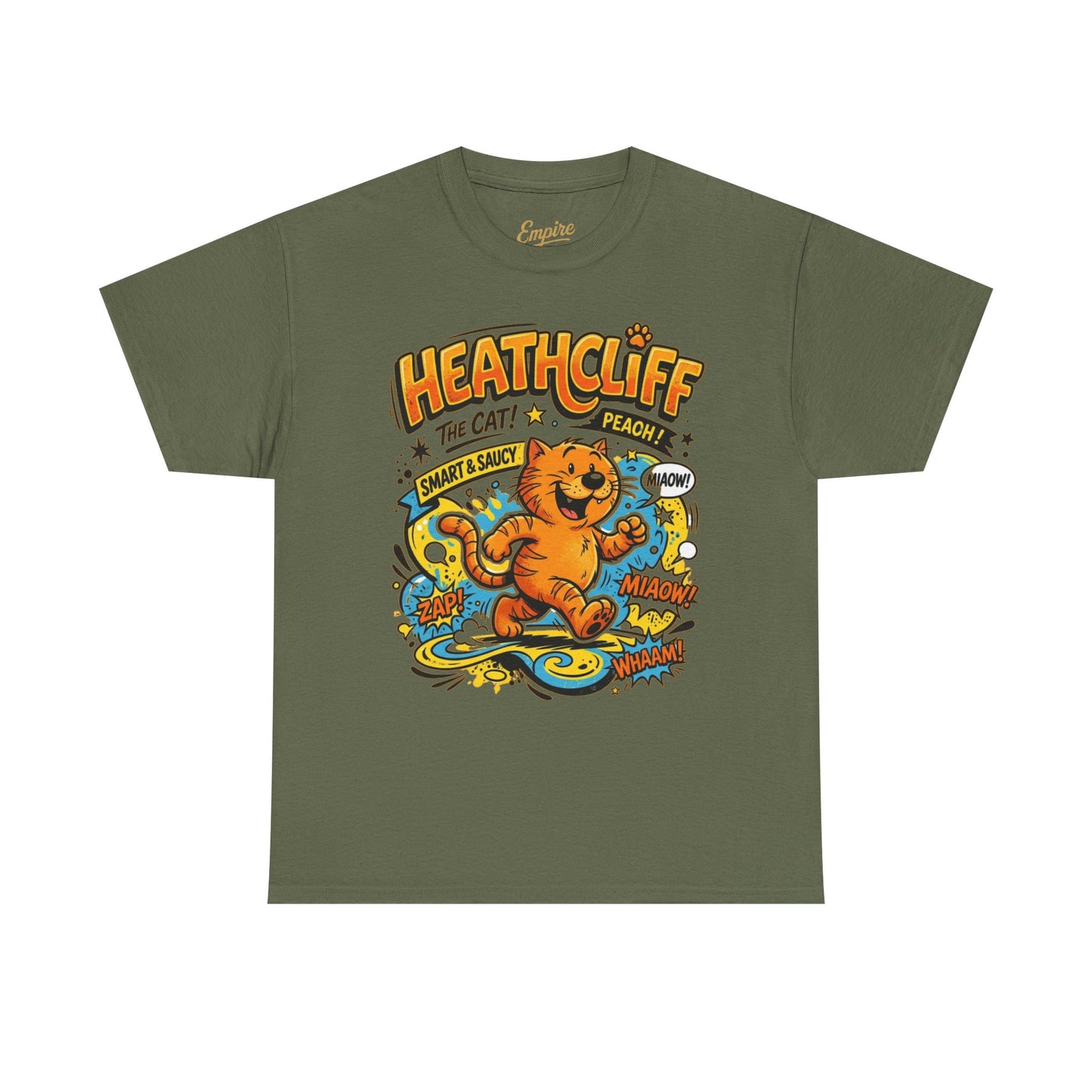 Heathcliff Retro Cat T-Shirt — Vintage Cartoon Graphic Tee