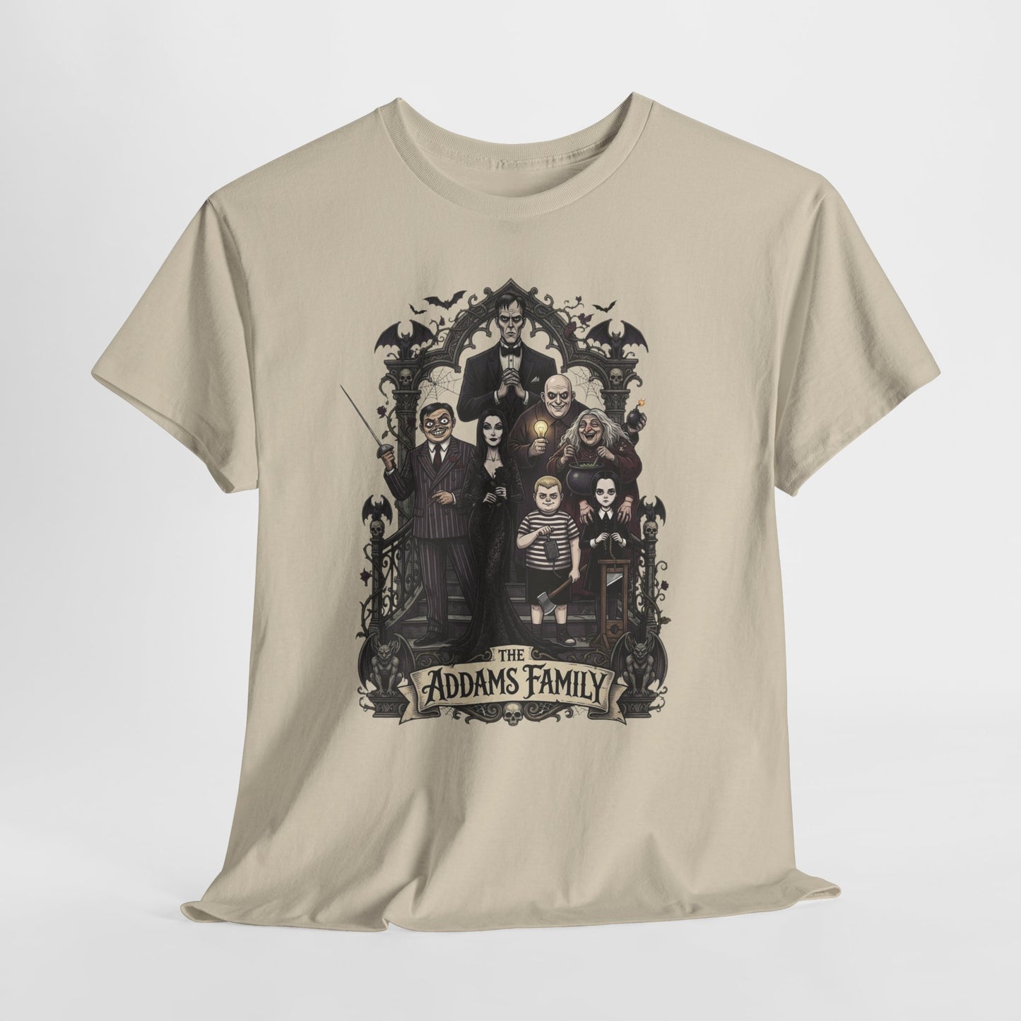 Addams Family Graphic Tee - Vintage Gothic Movie T-Shirt