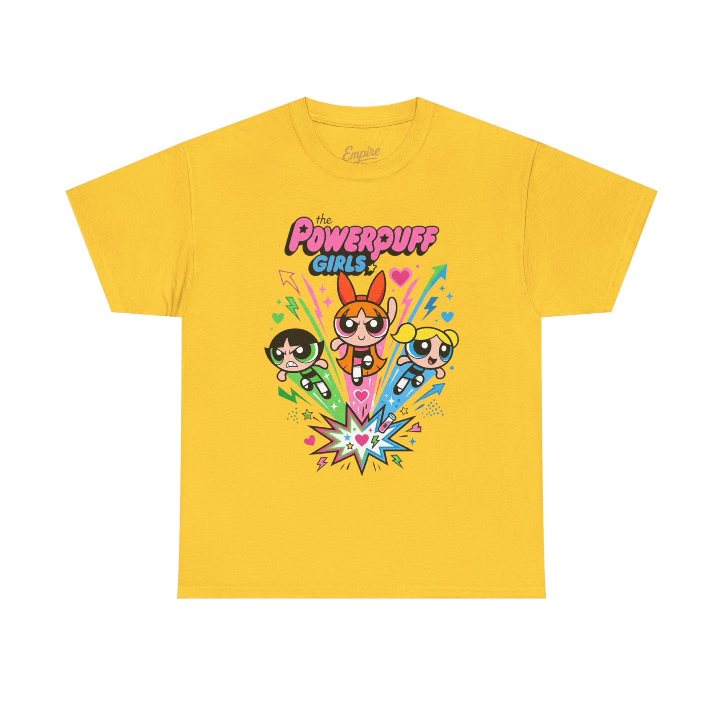 Powerpuff Girls Graphic Tee — Retro Cartoon Team Shirt