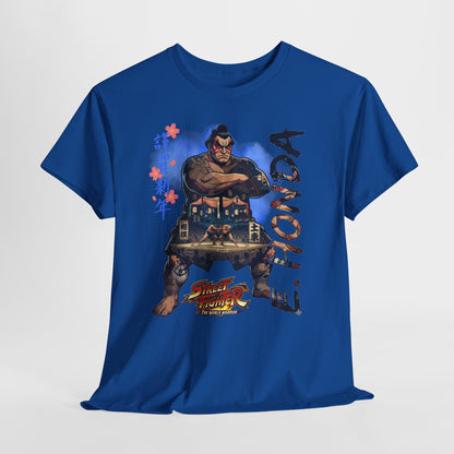 E. Honda Street Fighter Tee — Vintage Arcade Gaming Graphic T-Shirt
