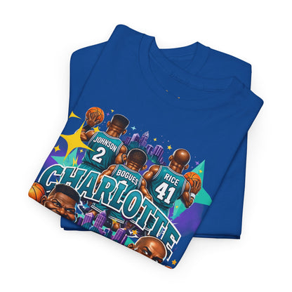 Charlotte Hornets Basketball T-Shirt — Team Player Caricature Tee