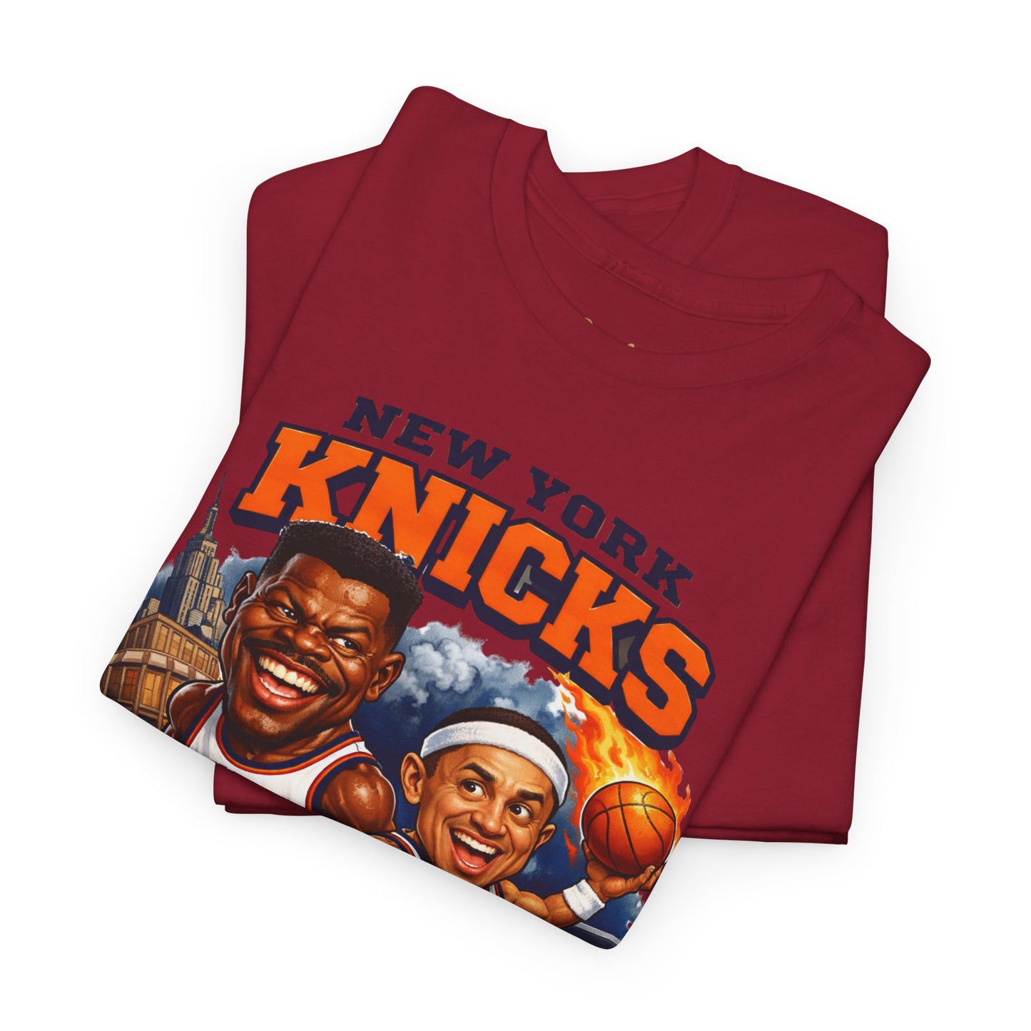 New York Knicks Patrick Ewing & John Starks Retro Basketball Tee